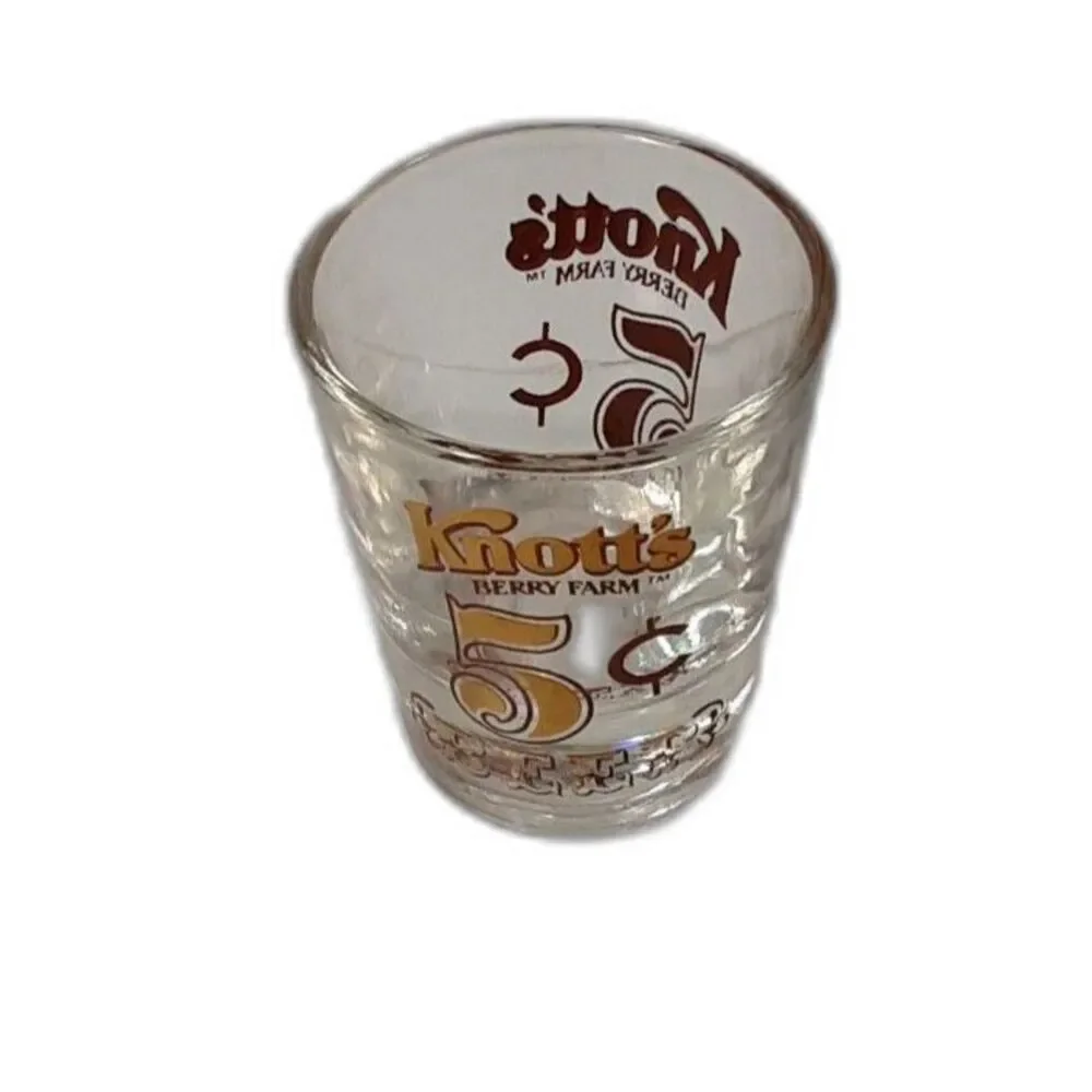 Vintage Shot Glasses Various Places and Graphics 5 in the Set
